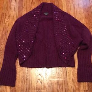 Armani Exchange Mulberry Colored Bolero/Sweater